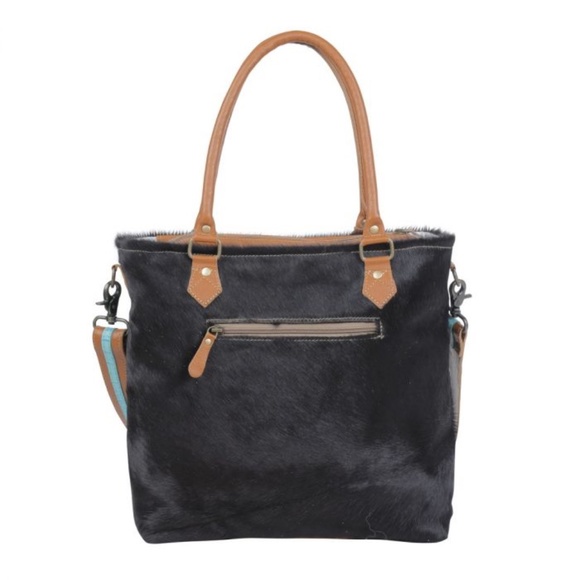 MYRA BAG Hair-on leather hand tooled - Picture 4 of 9